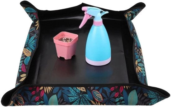 Mat per piante acqua resistente - 72 x 72 cm - Con nodi alle quattro angoli