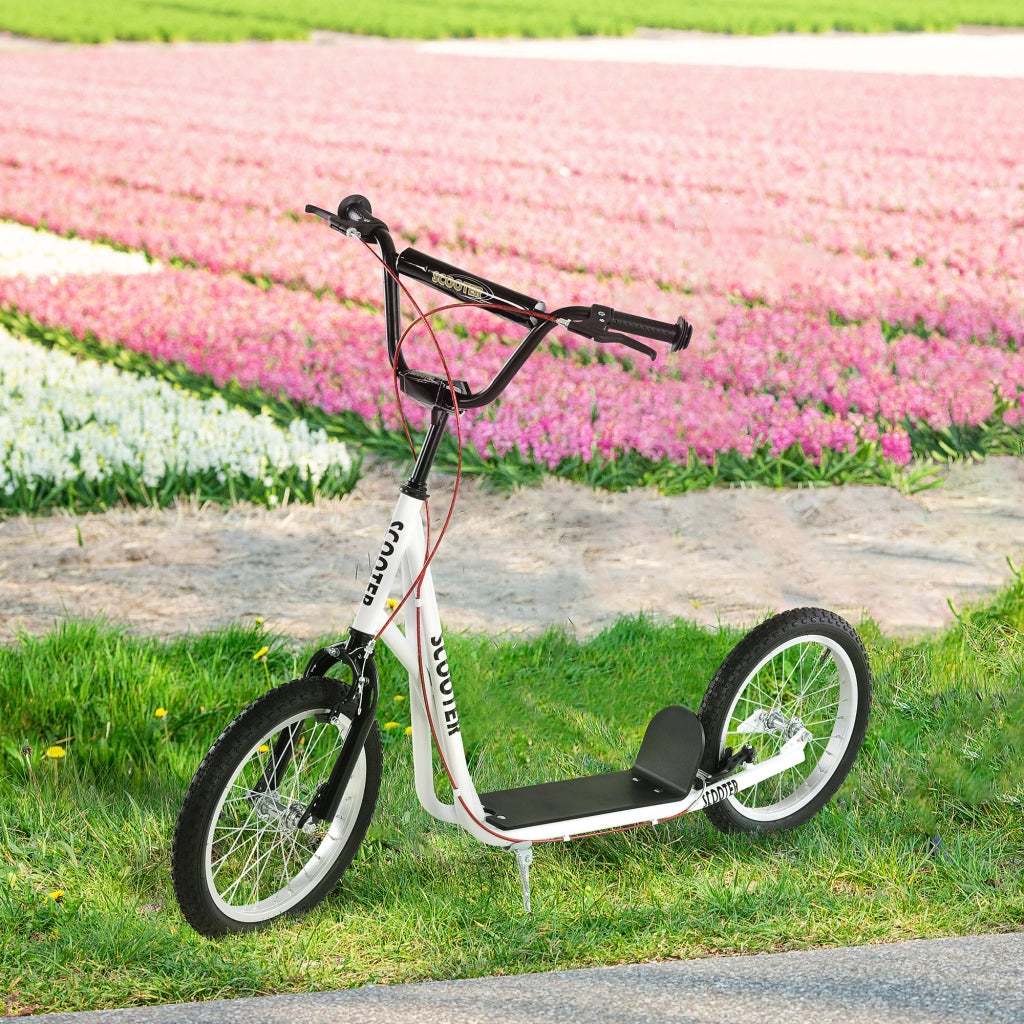 Scooter per Bambini e Adolescenti ¨C zephmum ¨C Bianco 139x58x90-96 cm
