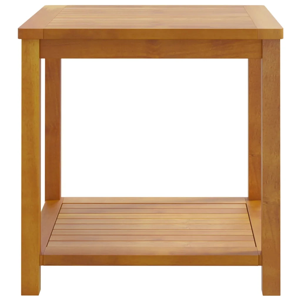 Tavolino in Legno Massello di Acacia 45x45x45 cm 44128