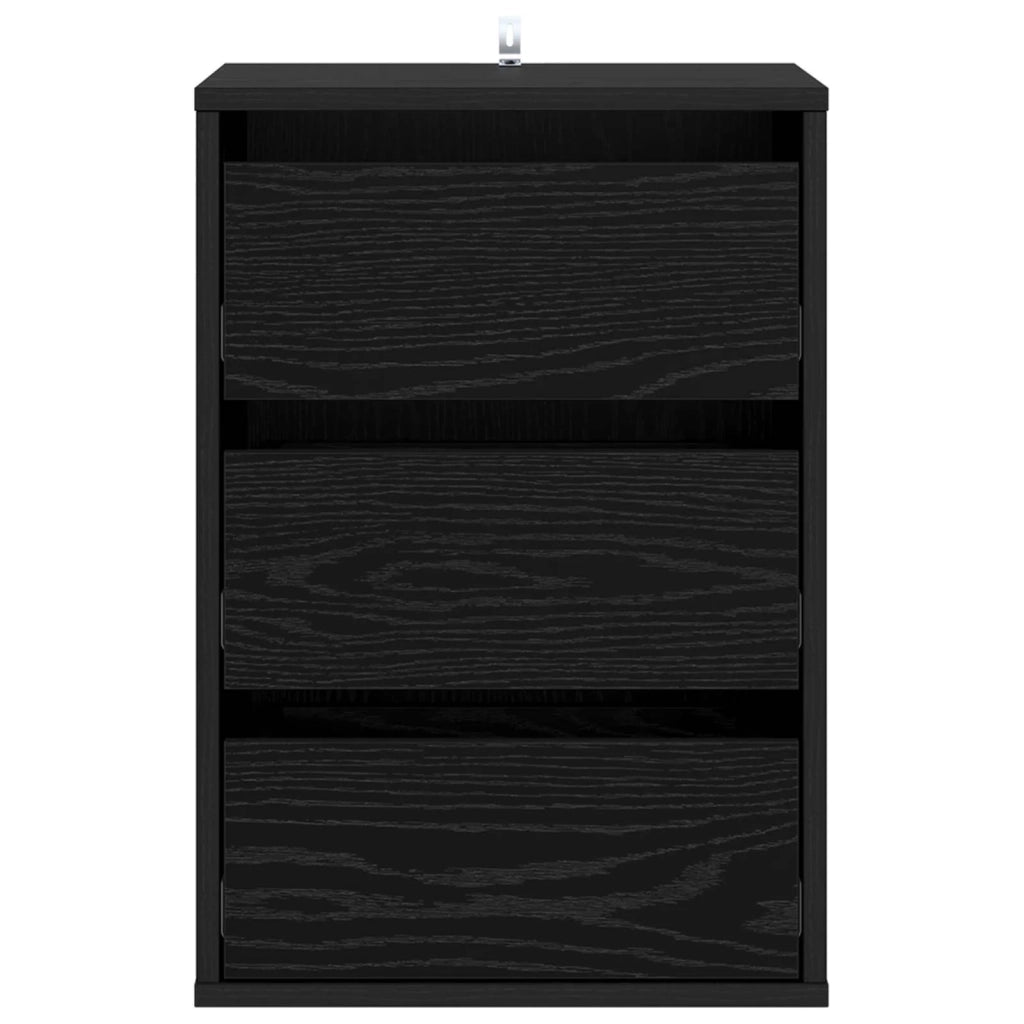 Cassettiera moderna per riporre oggetti in modo pratico 41 x 40 x 58 cm realizzata in legno di quercia nera 02_0058398