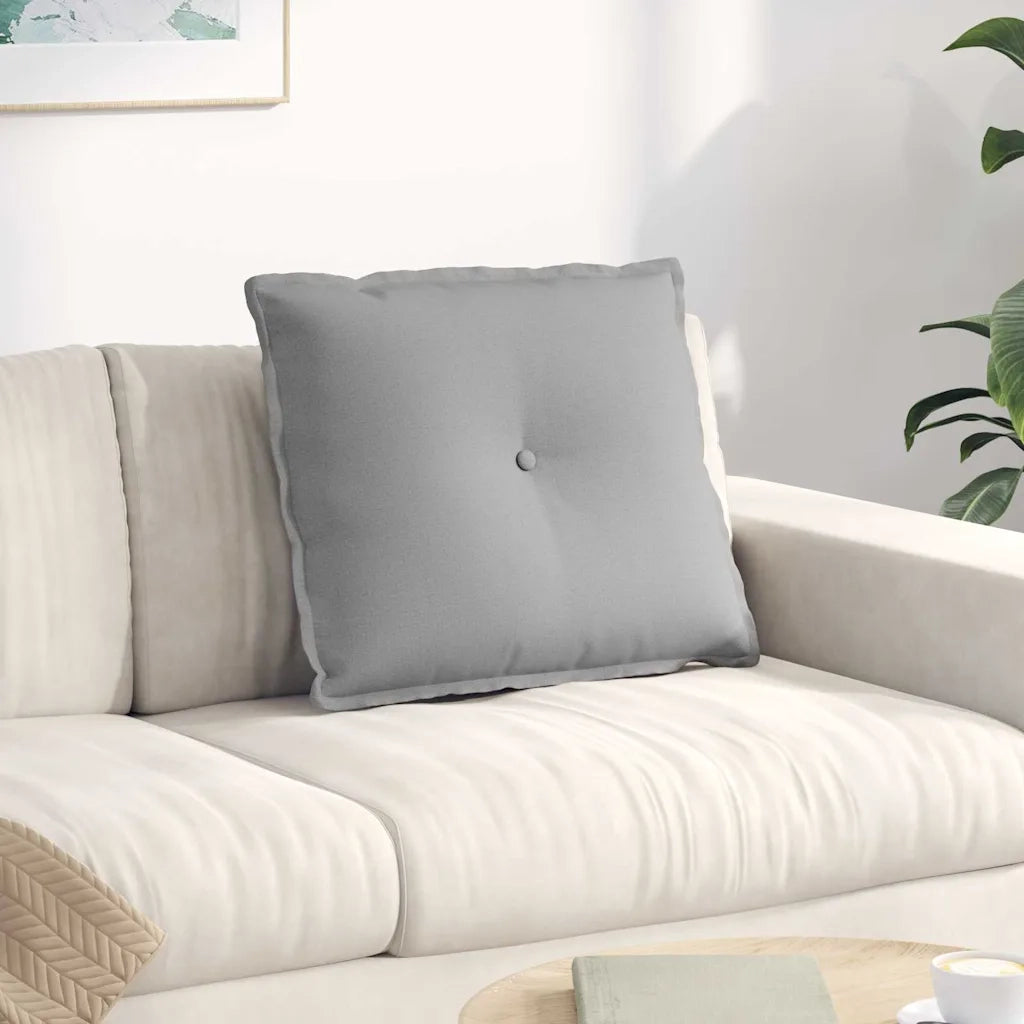 Cuscino per Schiena Grigio Nuvola 60 x 19 x 50 cm Tessuto 42014671
