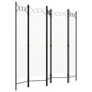 Paravento a 5 Pannelli Bianco 200x180 cm 320707