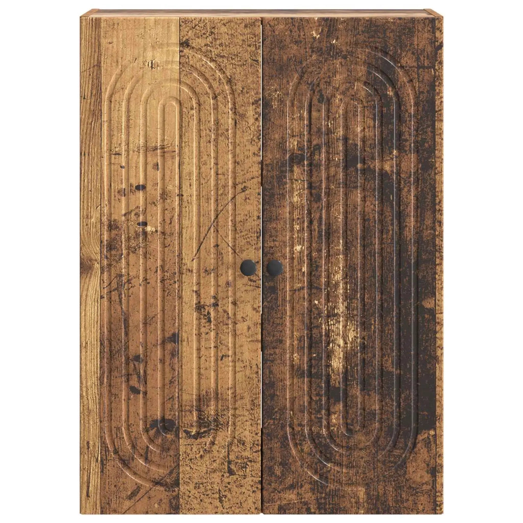 Mobiletto a muro Legno antico 66 x 34,5 x 90 cm