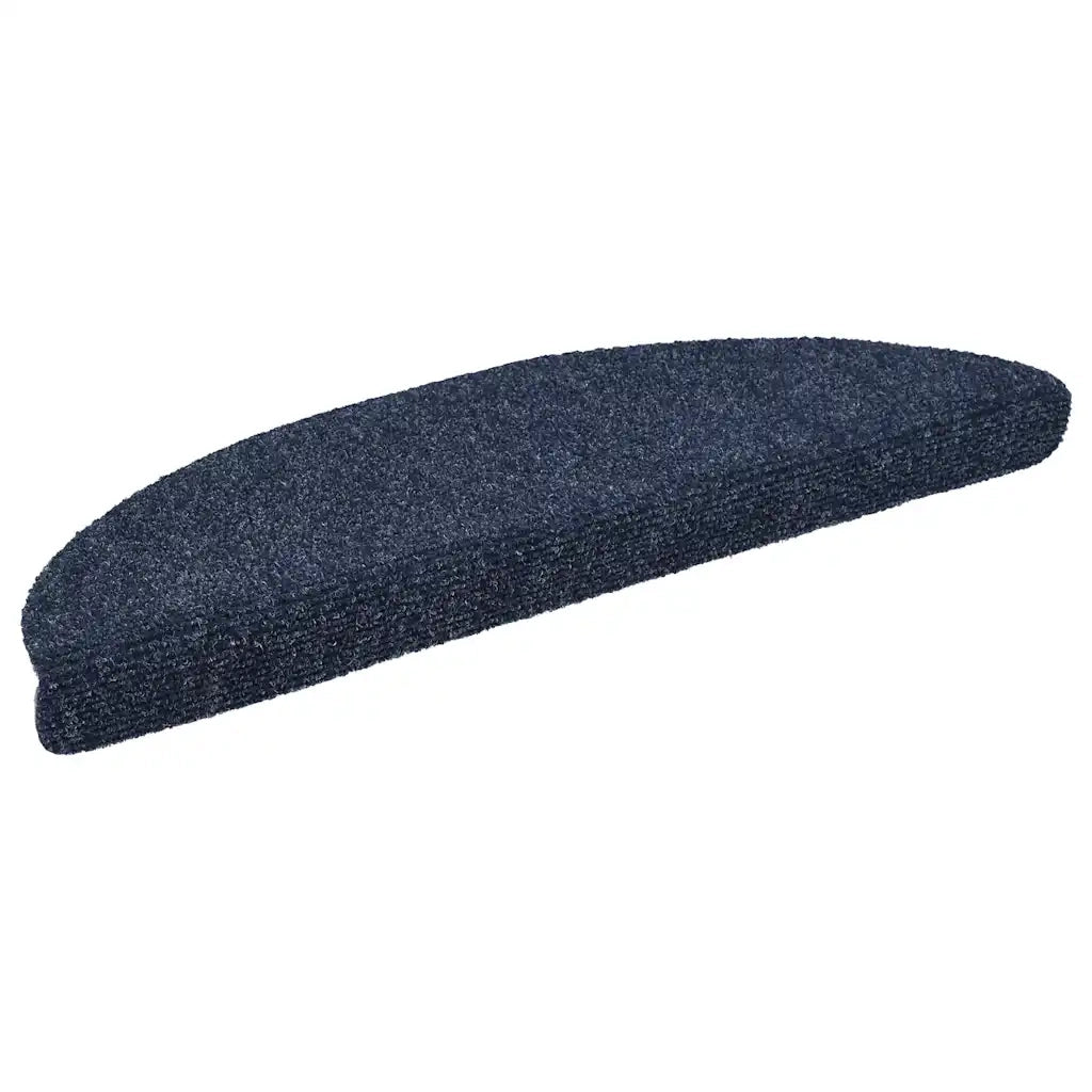 Tappetini per scale autoadesivi 30 pz | Gradini per Scale 56x17x3 cm blu semicircolari