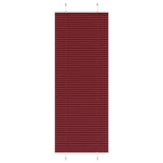 Tenda Plissettata Rosso Bordeaux 70x200 cm Larghezza Tessuto
