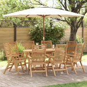 Sedia da giardino  Pieghevole 8 pz Legno massello di teak