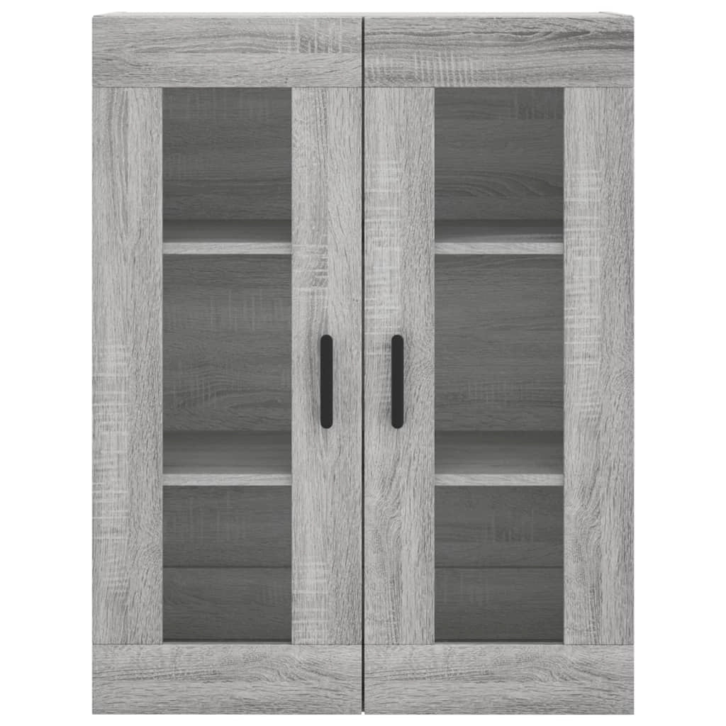 Buffet credenza cassettiera armadio mobile contenitore organizer cucina soggiorno salotto rovere Sonoma alto 69,5 x 34 x 180 cm legno ingegnerizzato grigio 02_0035616