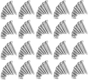 Viti a secco 200 pezzi - M4/8mm - M4/10mm - M4/12mm - M4/16mm - M4/20mm - Acciaio inossidabile 304