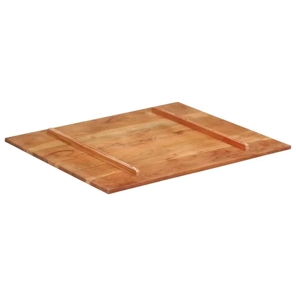 Piano Tavolo in Legno Massello di Acacia 15-16 mm 70x80 cm