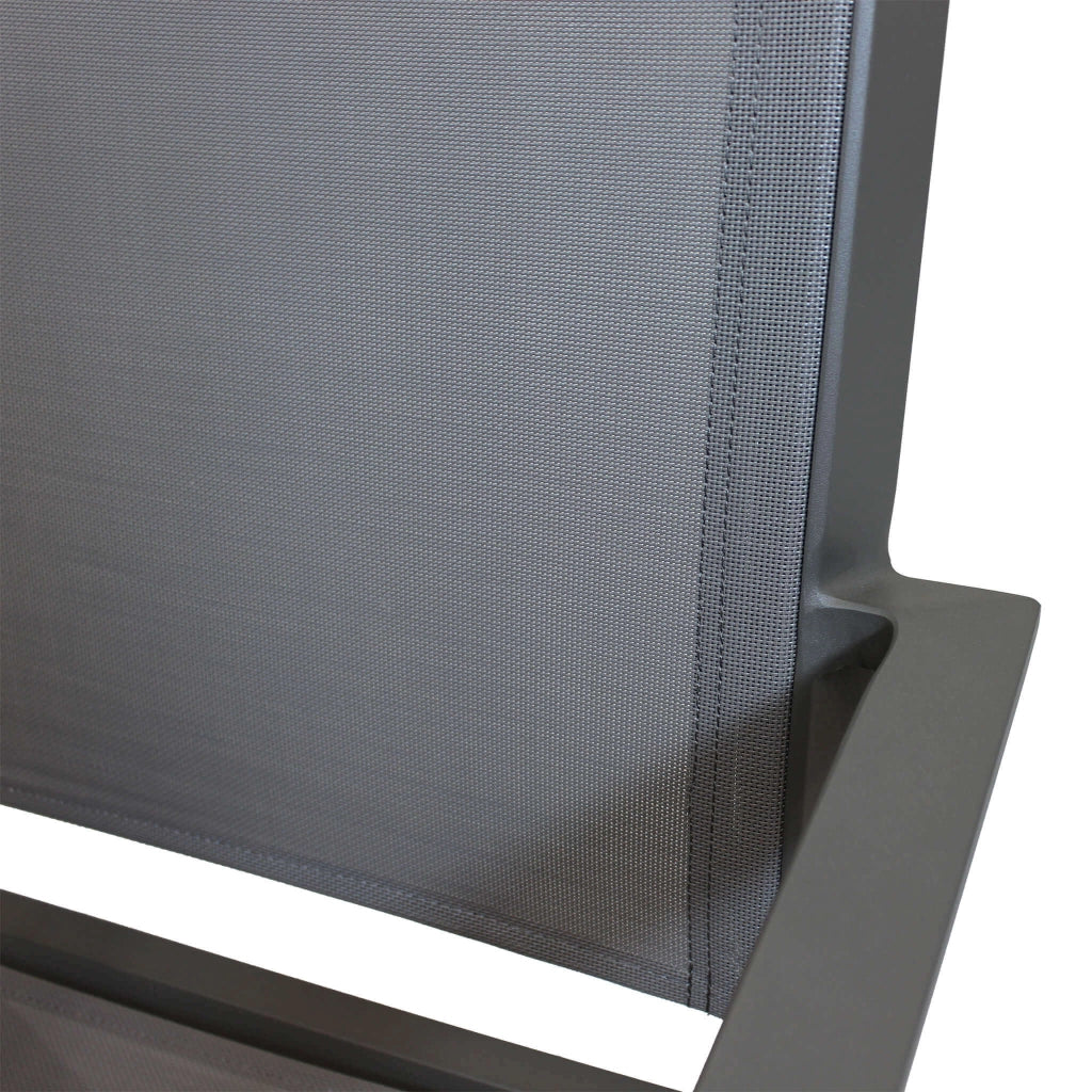 Poltrona da Giardino Impilabile in Alluminio Textilene cm 56x61x84 - WARD