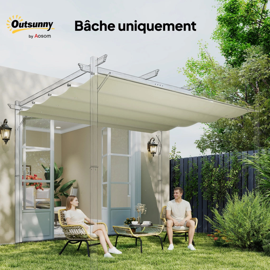 Tenda da sole pergola 3x2 m ¨C zephmum ¨C grigio antracite