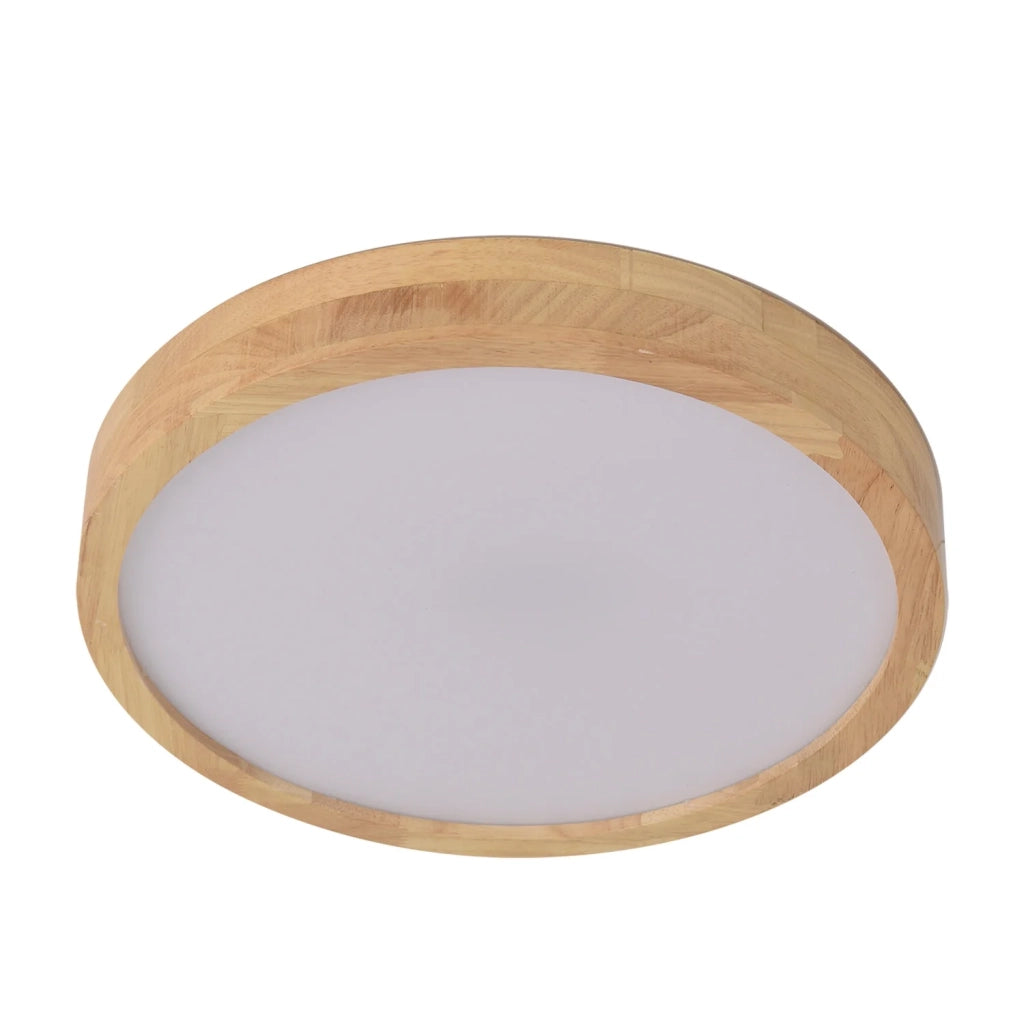 LÚZETE - PLAFONIERA LED 53W REGOLABILE CON TELECOMANDO IN LEGNO HARALD