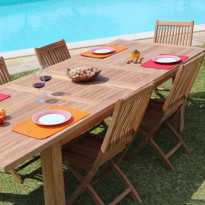 Poltrona Da Giardino In Teak Naomi Con Braccioli, Pieghevole