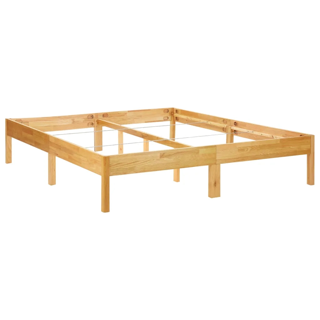 vidaXL Giroletto in Legno Massello di Rovere 180x200 cm