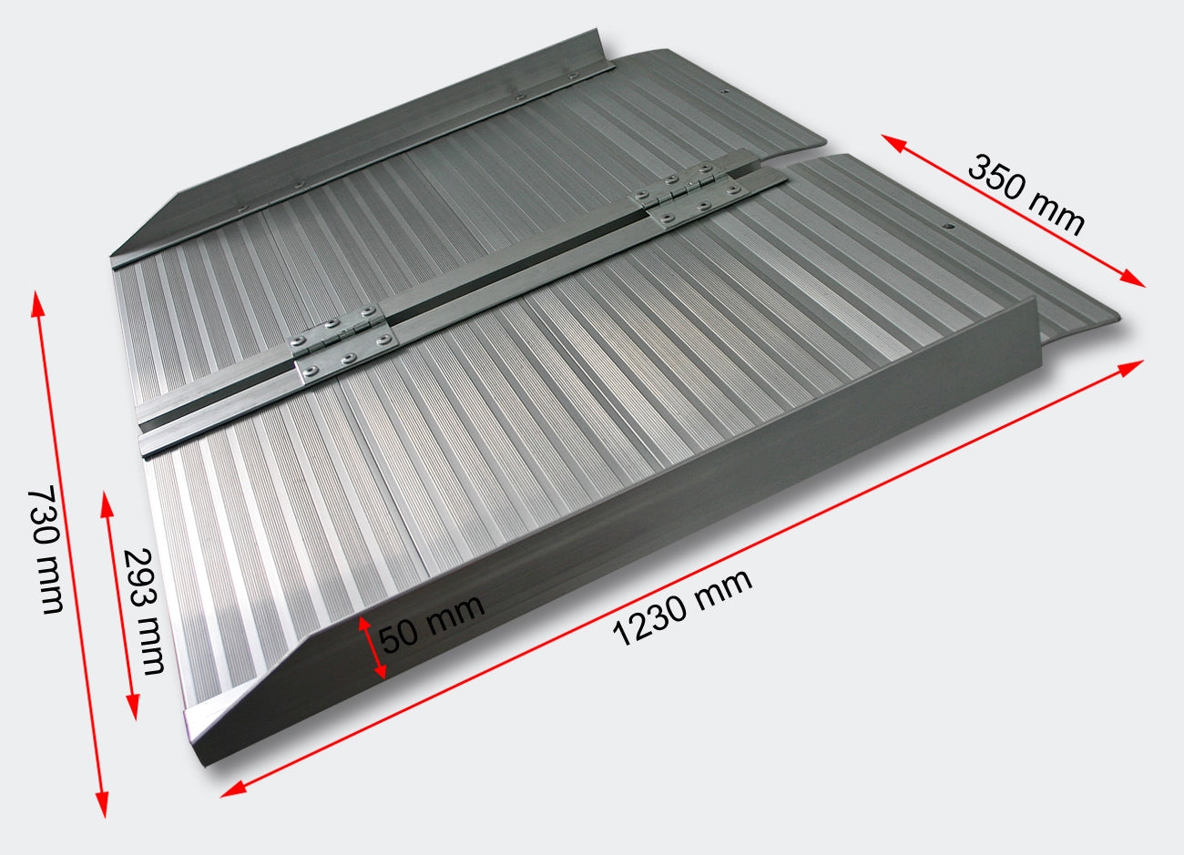 Rampa per valigia per sedia a rotelle pieghevole in alluminio 120 cm 270 kg massimo 3416020