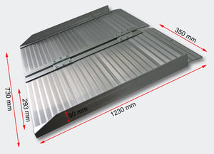 Rampa per valigia per sedia a rotelle pieghevole in alluminio 120 cm 270 kg massimo 3416020