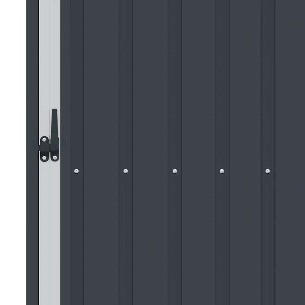 Capanno per Legna Antracite 245x98x159 cm in Acciaio Zincato CFW2560752