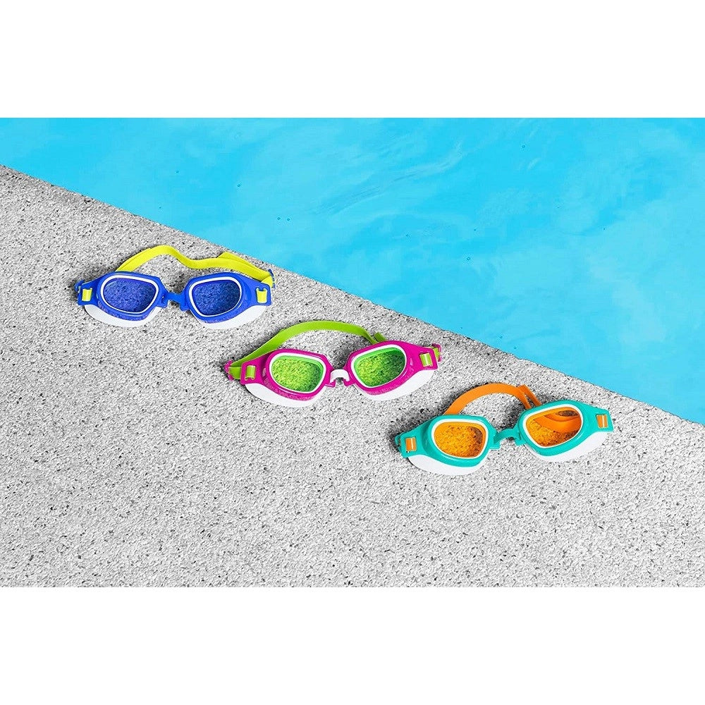 Trade Shop - Occhialini Da Nuoto Per Bambini Lil' Champ 7-14 Anni In Silicone 3 Colori 21003 -