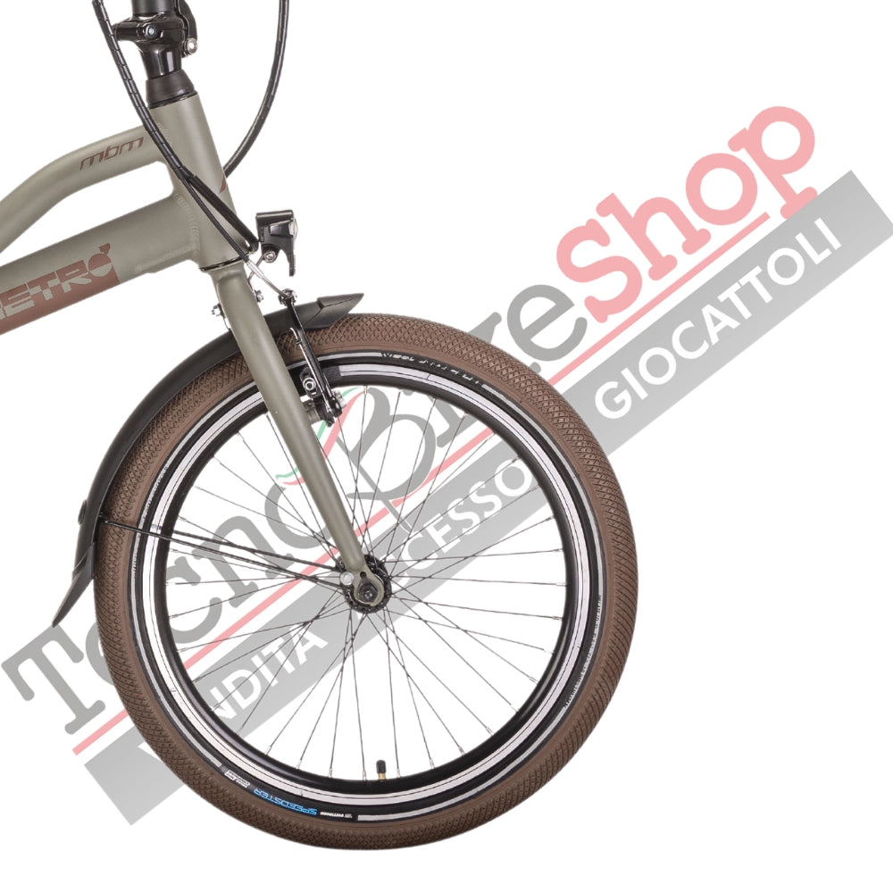 Bicicletta Elettrica A Pedalata Assistita MBM E-Metro 20"-Verde