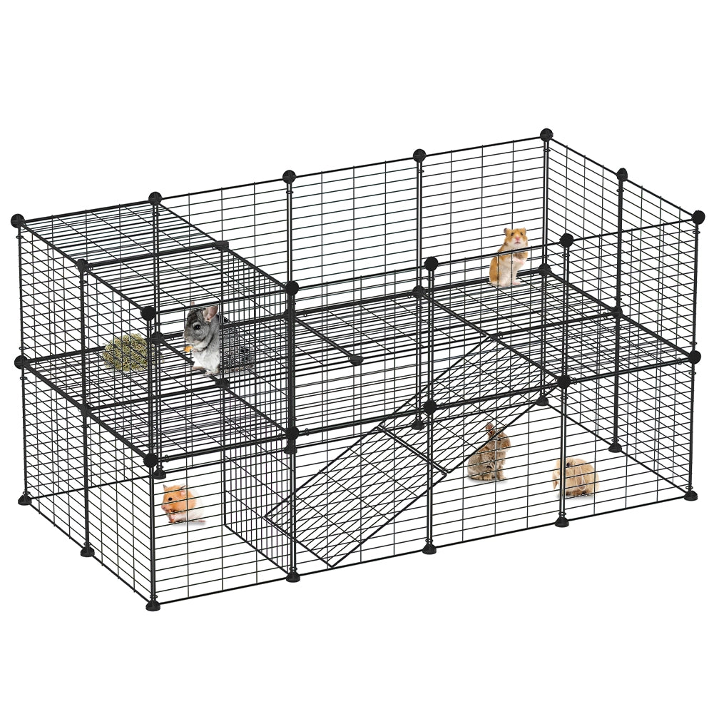 Recinto Animali Piccola Taglia Recinzione Personalizzabile Criceti Conigli 36 pz