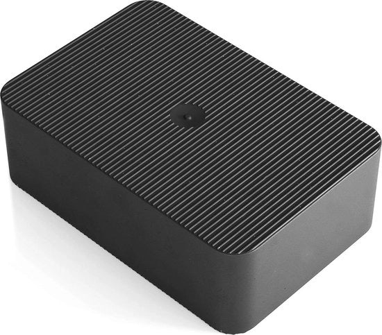 Piastrine di supporto 60 x 40 mm 20 mm spessore nero 100 pezzi tensores in plastica carico 5 ton - grandi dimensioni - alta qualità