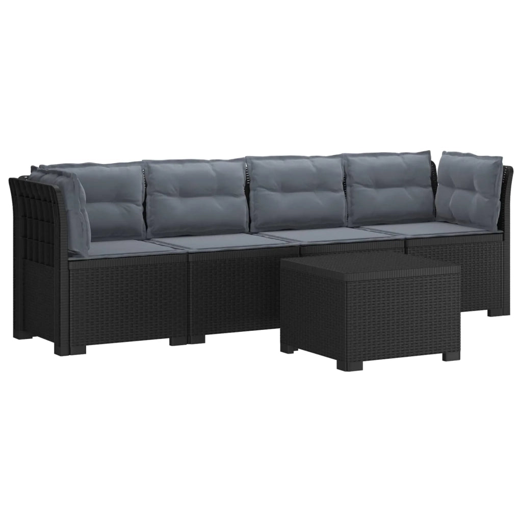 Divano da Giardino a 4 Posti con Cuscini in Stile Rattan PP 3443873