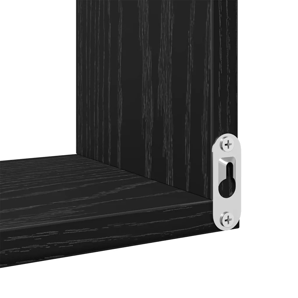 Scaffale da parete A parete Rovere Nero 40 x 40 x 49,5 cm 862652