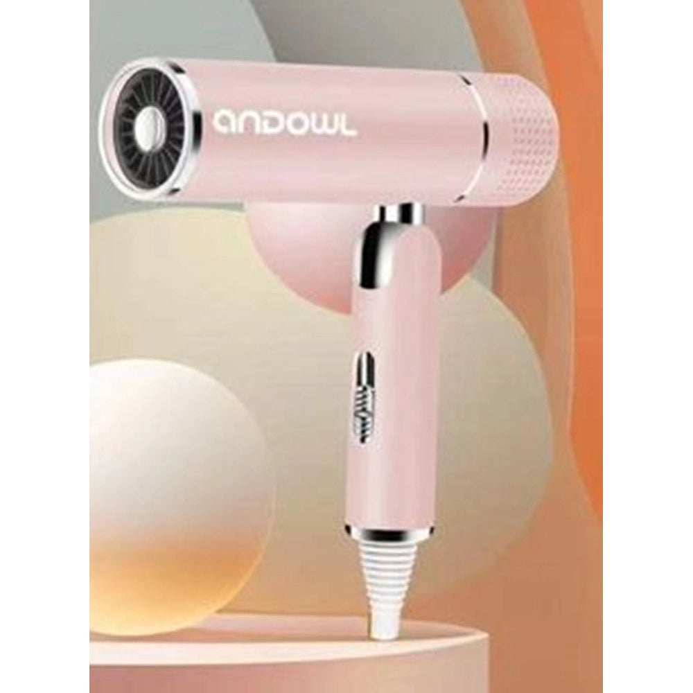 Trade Shop - Asciugacapelli Pieghevole 2000w Compatto Con Concentratore D'aria Per Styling Q-f2000 -