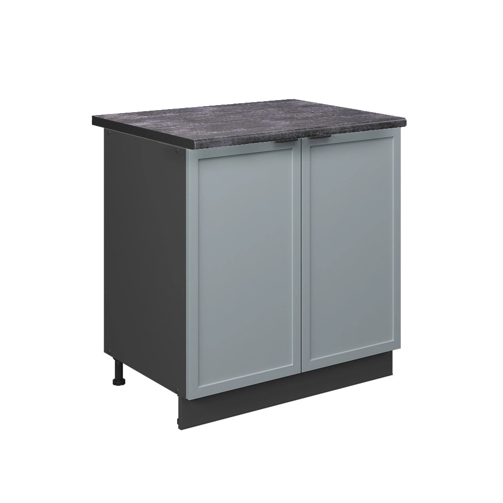 Vicco Mobile lavello cucina Blu-grigio chiaro 80 cm con ripiano, PL Antracite