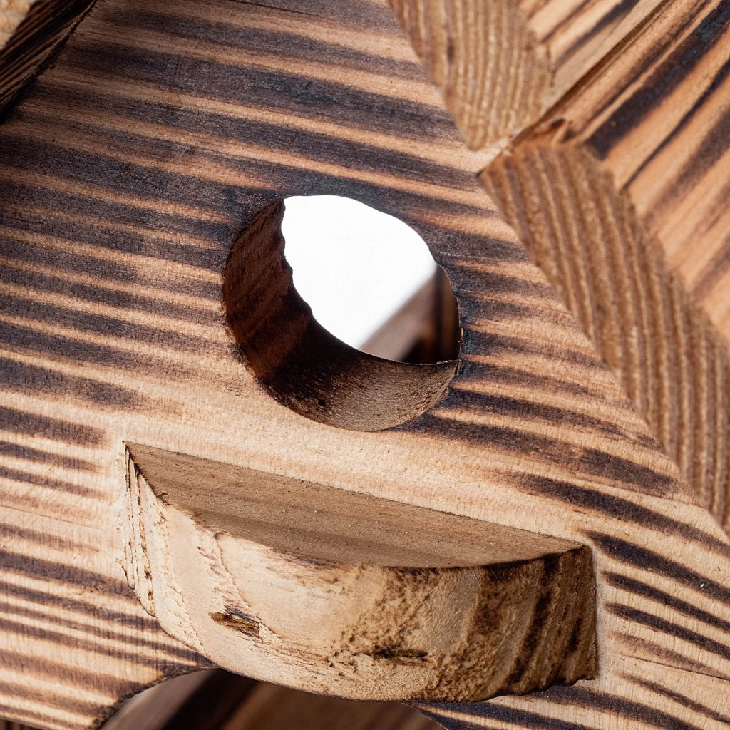 KADAX Grande mangiatoia per uccelli premium con casetta in legno e confezione regalo