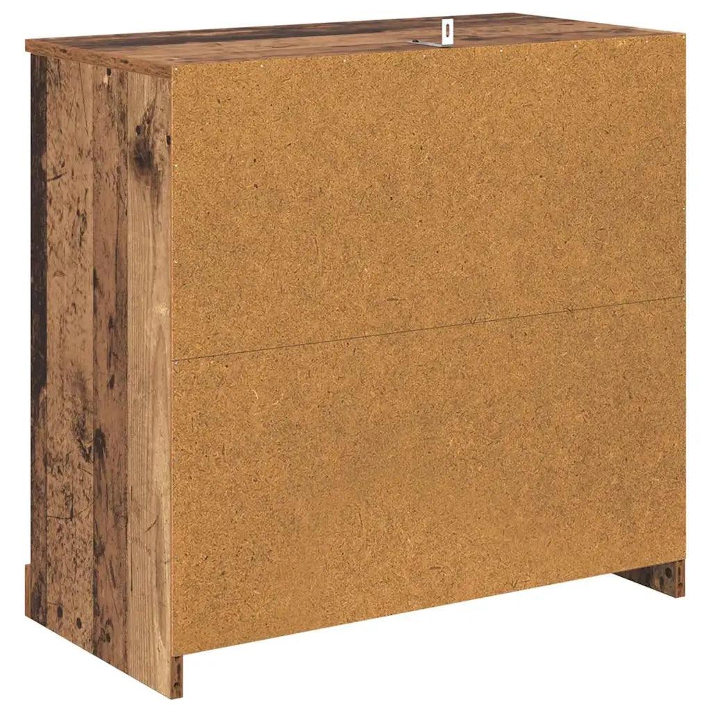 Sideboards con cassetto 2 pcs Legno vecchio 70 x 35,5 x 67,5 cm 3402653