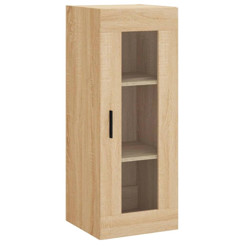 Buffet credenza cassettiera armadio mobile contenitore organizer cucina soggiorno salotto rovere Sonoma alto 34,5 x 34 x 180 cm legno ingegnerizzato marrone 02_0033995