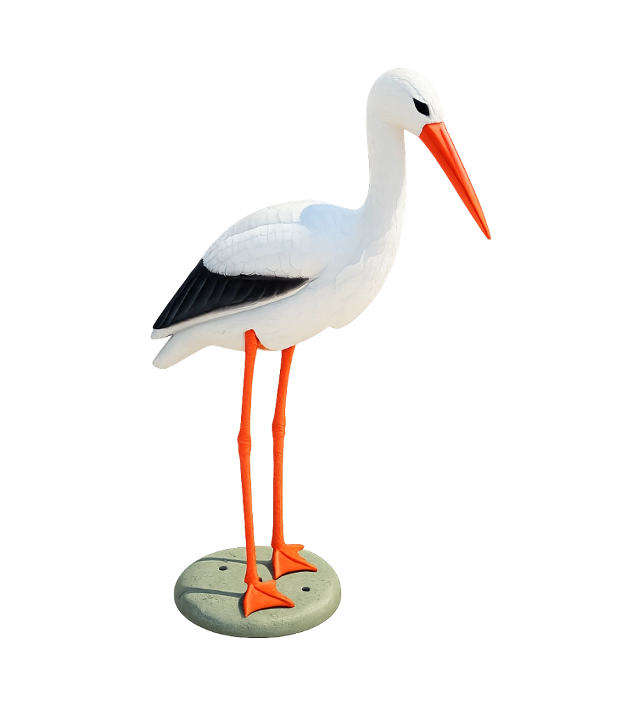 Cicogna Decorativo H75 cm per Laghetti da Giardino