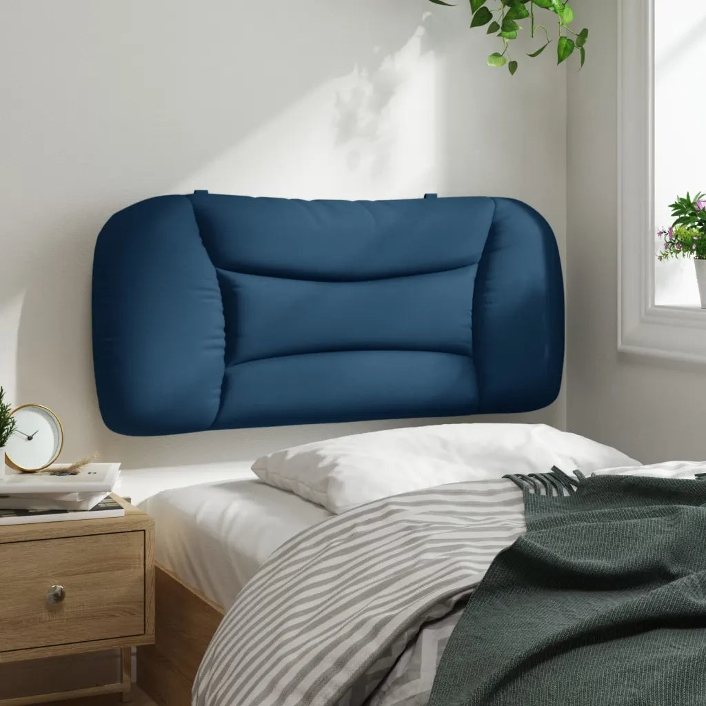 Cuscino Testiera Hvar Blu 90 cm in Tessuto 374543