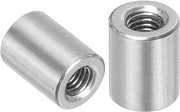 Moeren M6, koppelingsmoeren in acciaio inossidabile 304 (5 pezzi) con lunghezza 15 mm - 0,6 pollice. Adatto per moerpinnen e stanghulzen. (M6 x 15 x 10 mm)