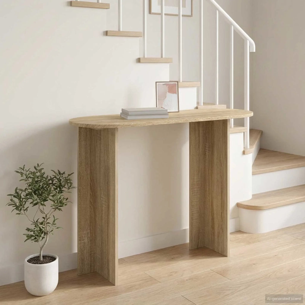 Tavolo consolle Rovere Sonoma 100 x 39,5 x 75 cm