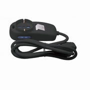 Trade Shop - Multipresa 1 Uscite Universali+2 Bipasso 10/16a Spina 16a Cavo 1.5mt Nera 80336n -