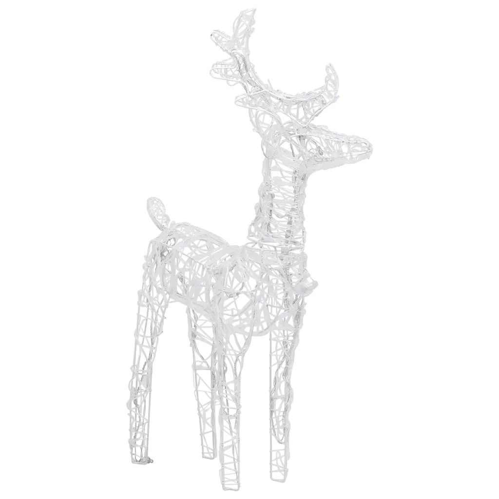 Renne di Natale 4 pz Bianco Caldo 160 LED in Acrilico 3154252