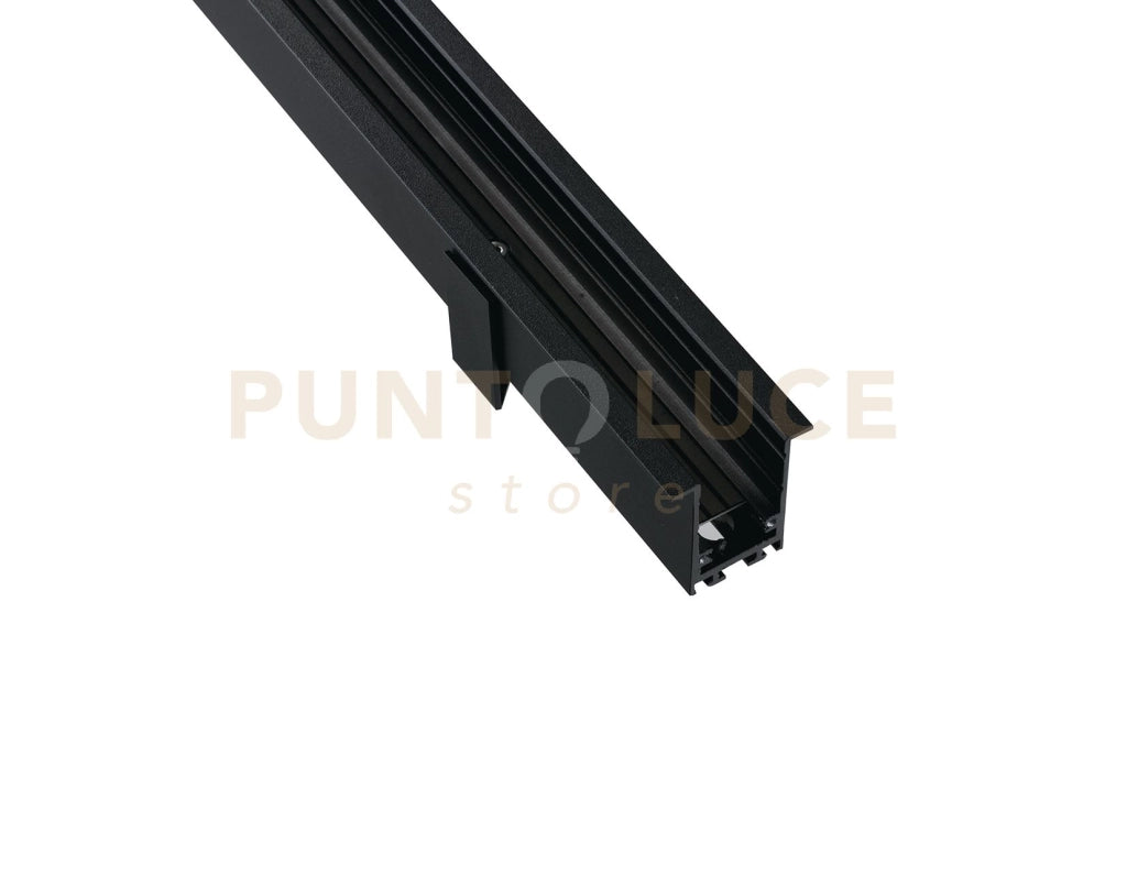 BINARIO DAVINCI PER MONTAGGIO INCASSO NERO 48V 200CM 4,2X3,9CM