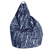Poltrona a Sacco Pouf in Poliestere Big City Blu Avalli