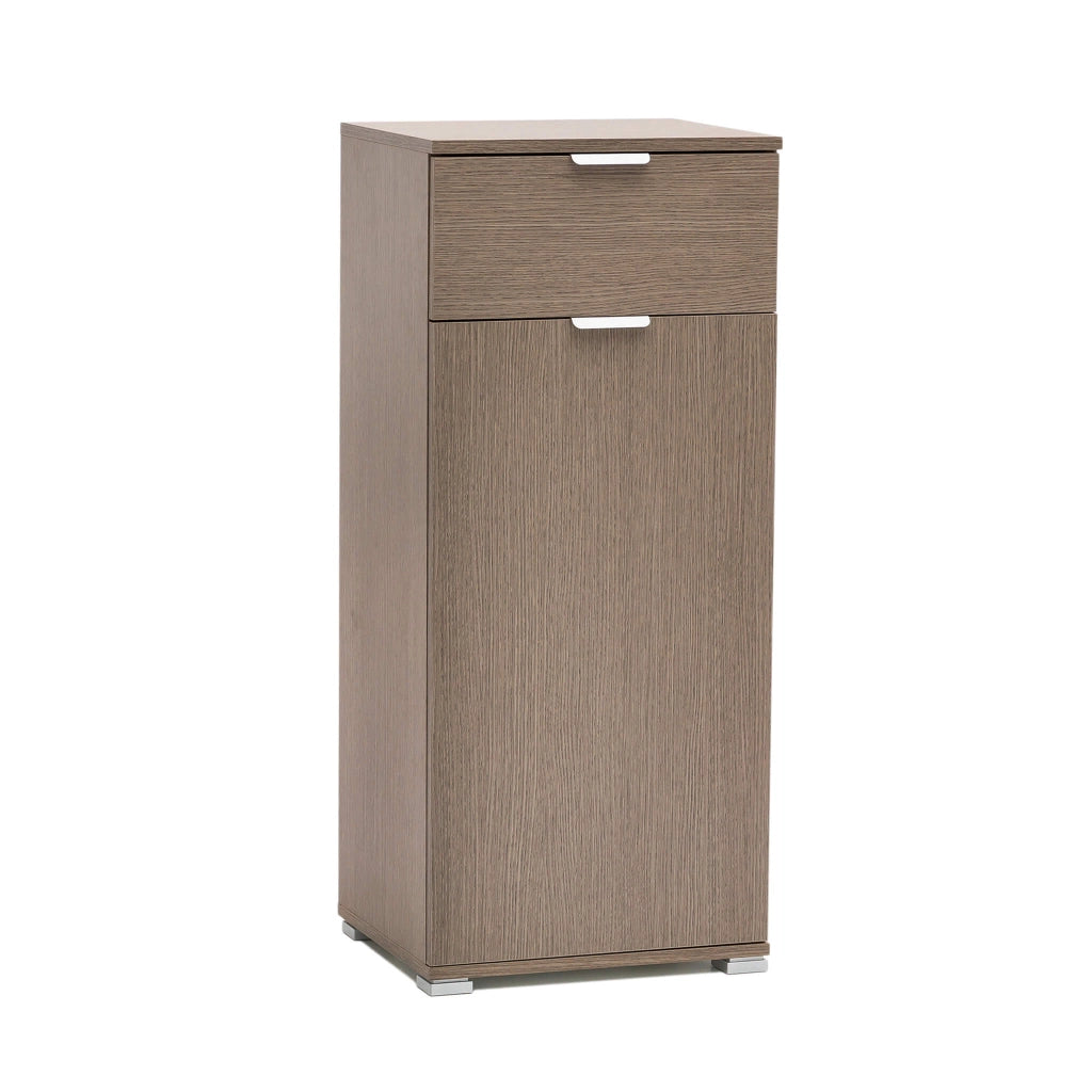 Armadietto da Bagno con cassetto in Legno Composito cm 45x38x103 - CURT