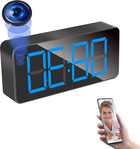 Cassa da Parete Wi-Fi Mini HD 1080p con Visione Notturna, Rilevamento Movimento e Display Remoto Supporta 2.4G/5GHz