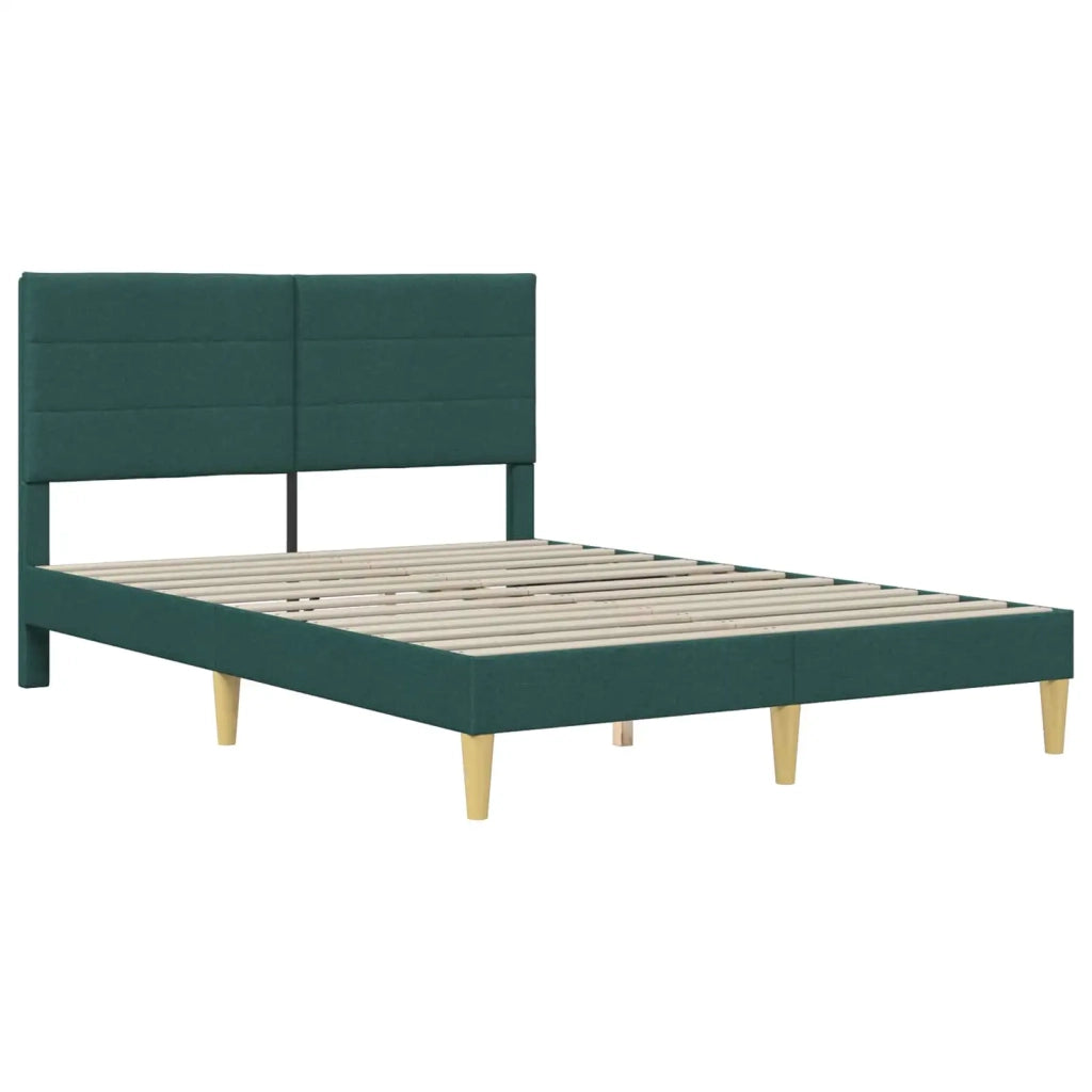 Struttura del letto-Giroletto Verde Scuro 140 x 200 cm Tessuto 770587