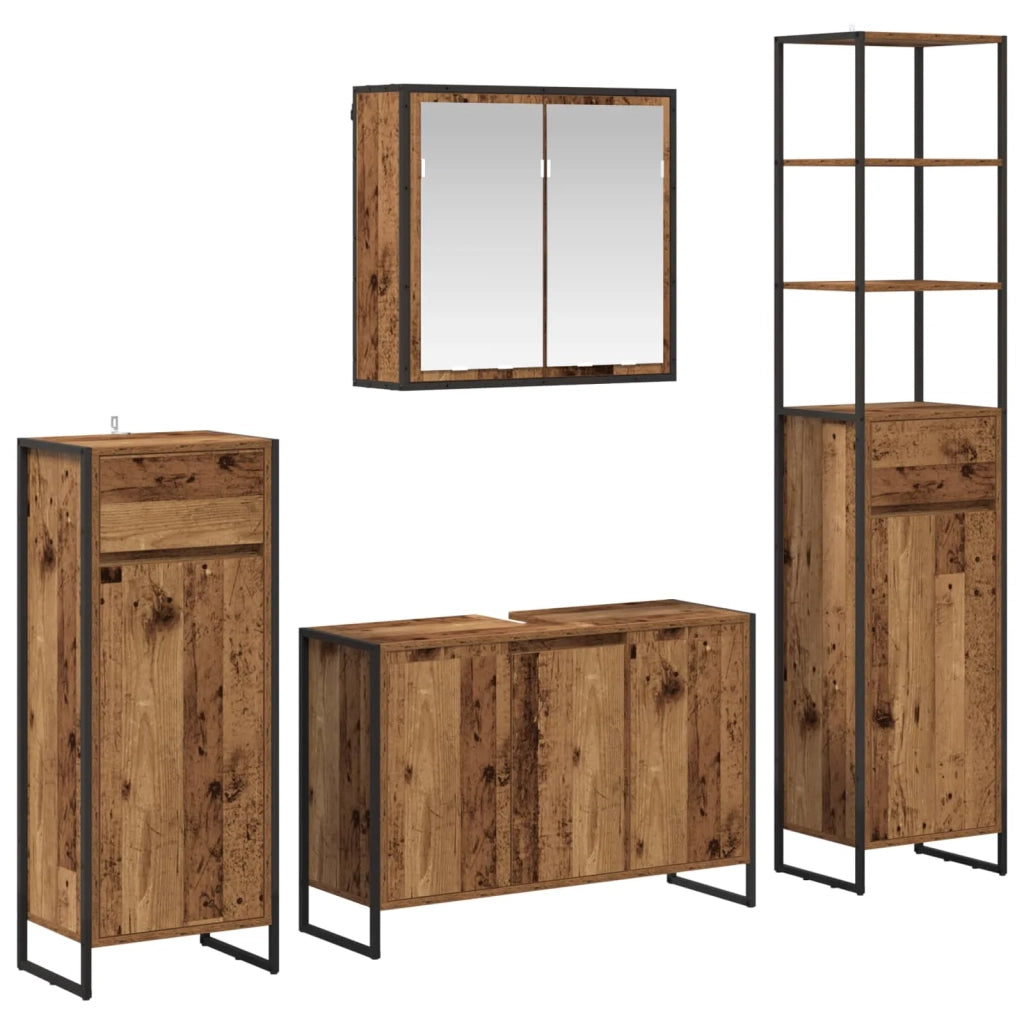 Set di mobili per il bagno Legno vecchio Legno multistrato 3403050