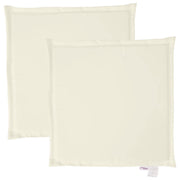 Imbottitura per Seduta Giardino 2 pz | Cuscini per sedie Crema 45x45x2 cm Quadrata
