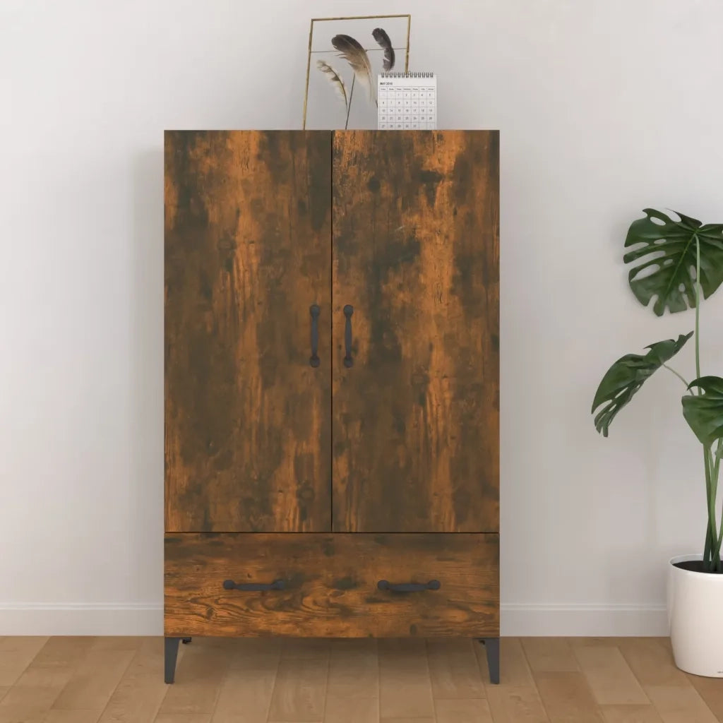 Credenza Rovere Fumo 70x31x115 cm in Legno Multistrato cod mxl 5848