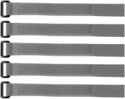 Cinturoni di sicurezza riciclabili - Set di 5 pezzi - Grigio - 30 cm di lunghezza