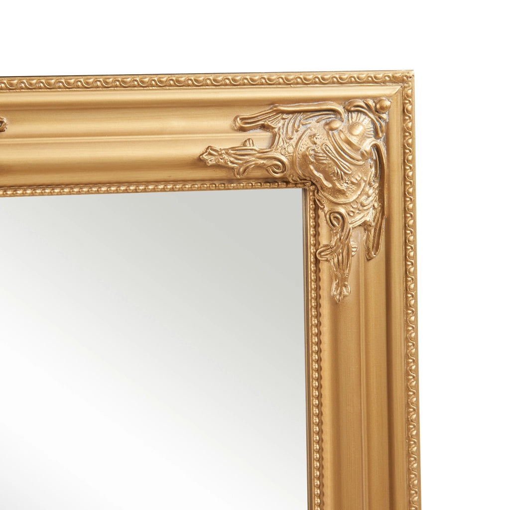 Specchio da Parete Punkalaidun con Cornice Dorata Stile Barocco 80x60 cm Verticale e Orizzontale [en.casa]