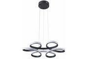 Lampada a sospensione Burton LED 40W nera Ø52 Reality