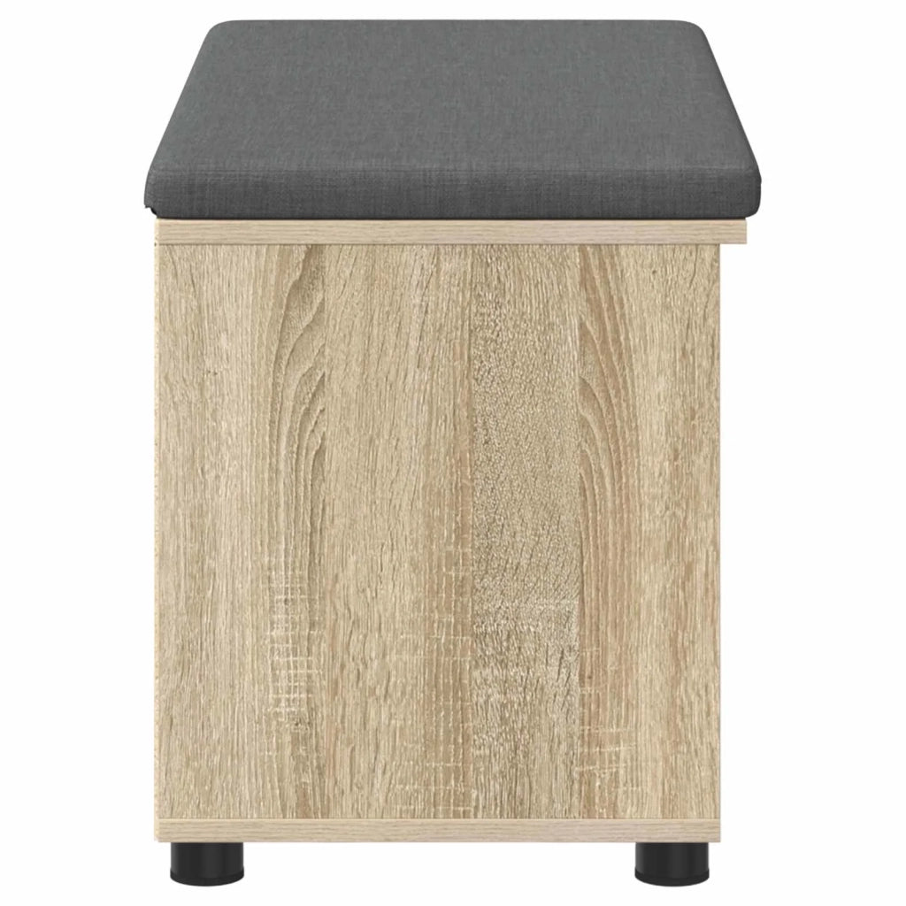 Panca per ingresso con cuscino Rovere Sonoma 80 x 38 x 46 cm